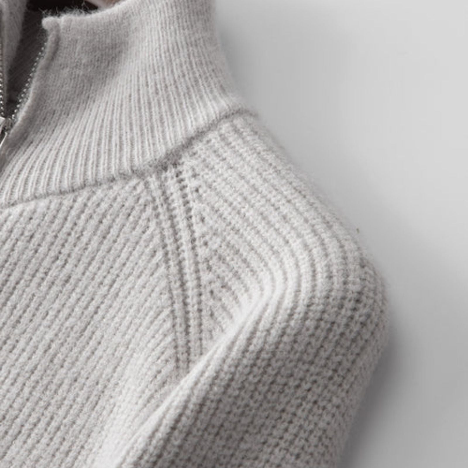 Men’s Wool Zipper Vest | Knit Fabric