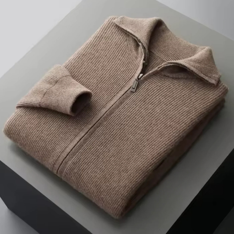 Men’s Zip Vest | Knit Merino Wool Blend