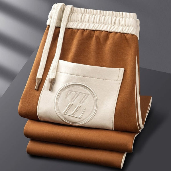 Men’s Two-Piece Tracksuit | Knit Fabric, Contrast Stripes