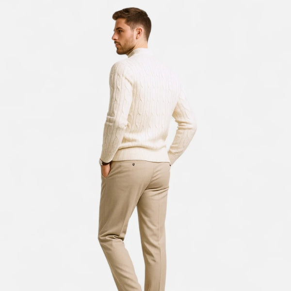 Men’s Cable Knit Crewneck Sweater