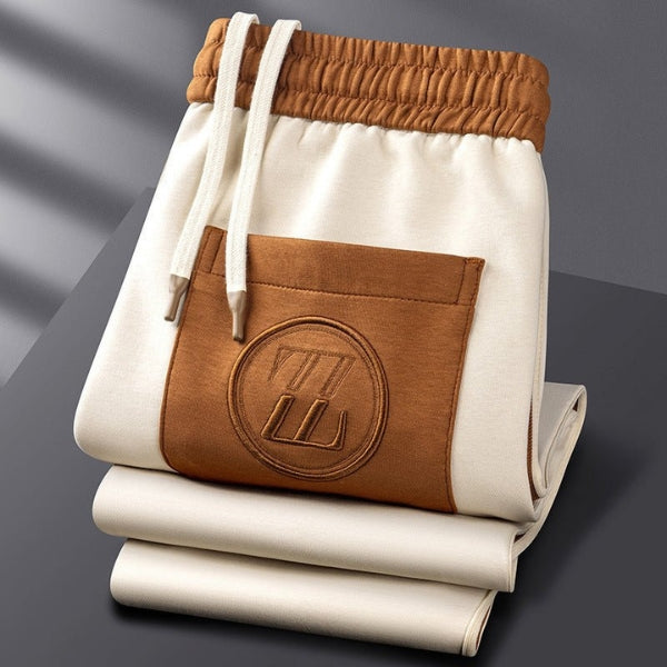 Men’s Two-Piece Tracksuit | Knit Fabric, Contrast Stripes