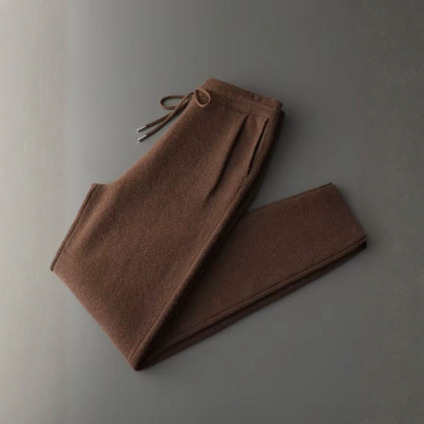Men’s Cashmere Drawstring Leisure Pants | Relaxed Fit