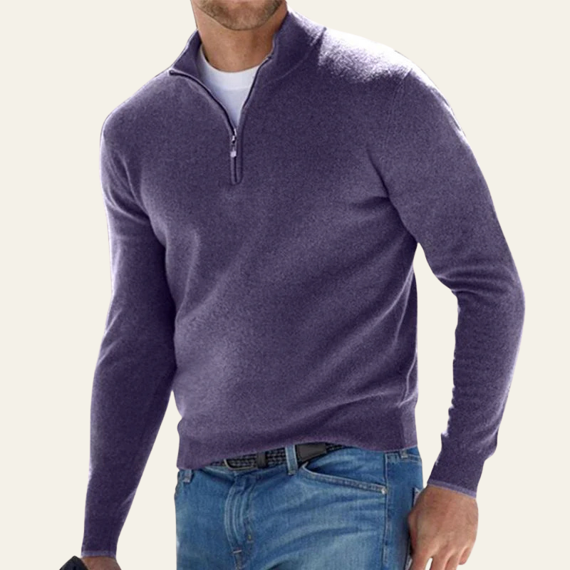 Men’s Quarter Zip Sweater | Long Sleeve, Layering