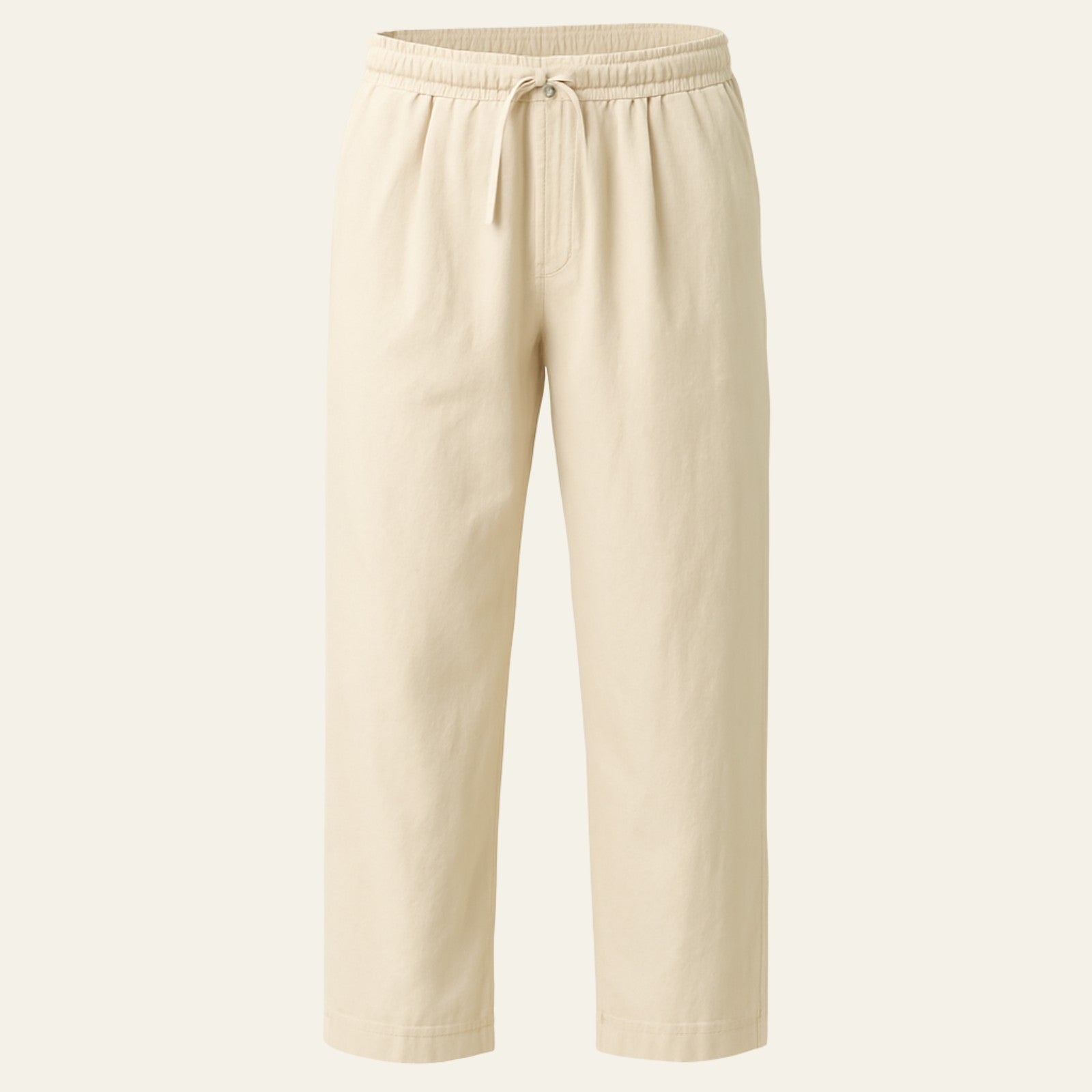 Men’s Linen Blend Pantalon – Wide Fit