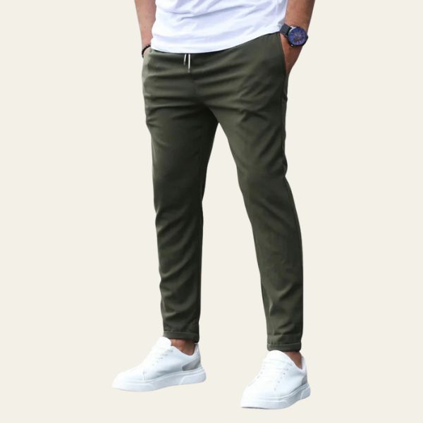 Men’s Slim Fit Stretch Trousers | Cotton