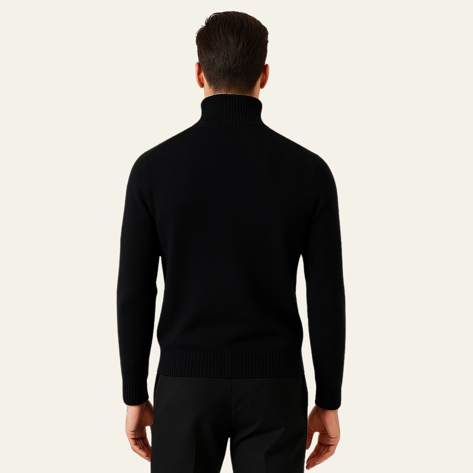 Men’s Cotton Knit Turtleneck | Long Sleeve