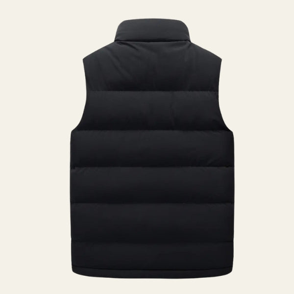 Men’s Quilted Zip Puffer Vest – Relaxed Fit