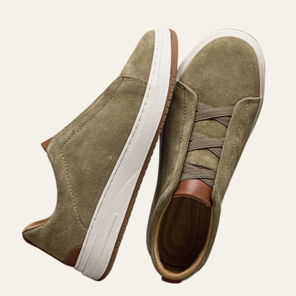 Men’s Slip-On Sneakers | Elastic Panel Low-Top Casual Shoes