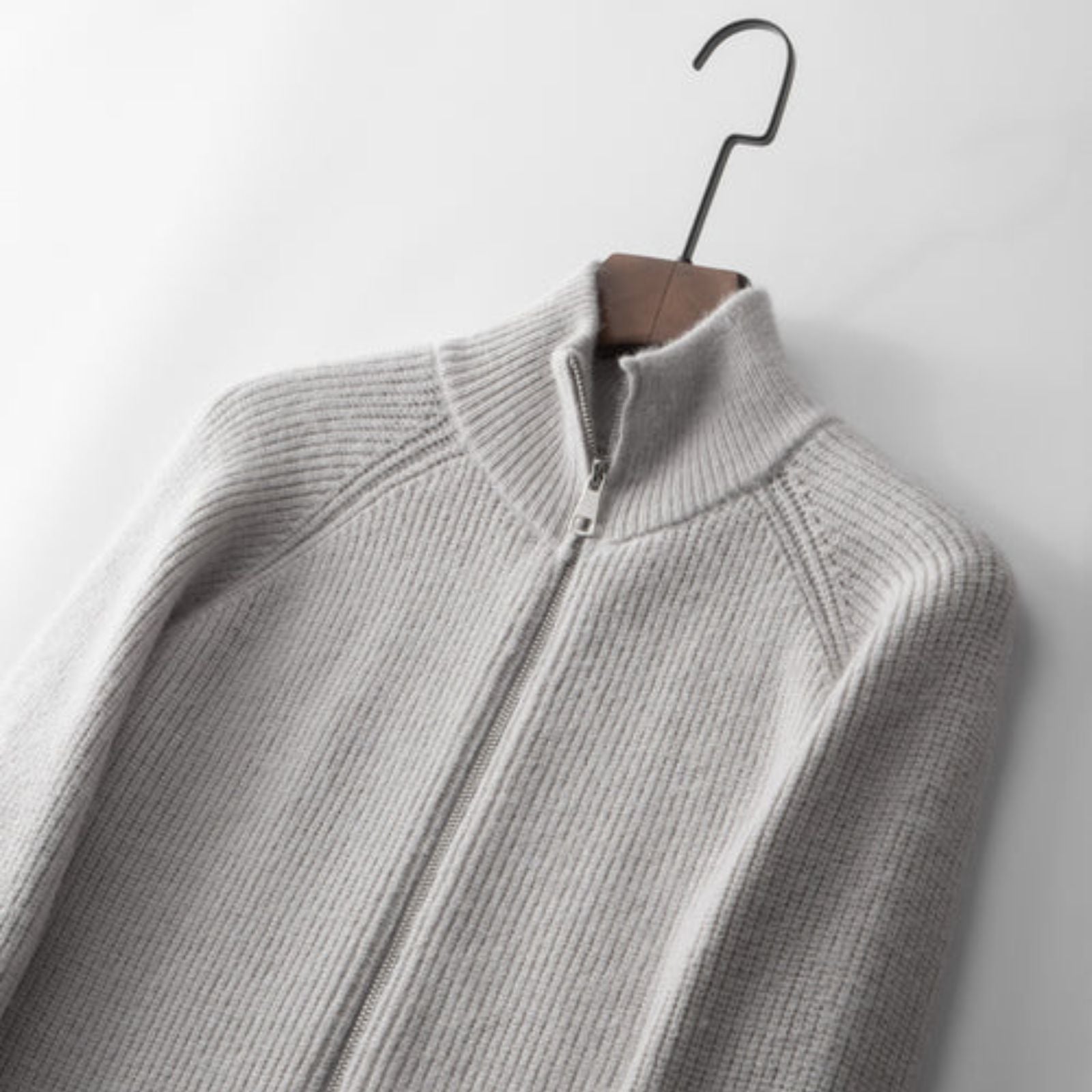 Men’s Wool Zipper Vest | Knit Fabric