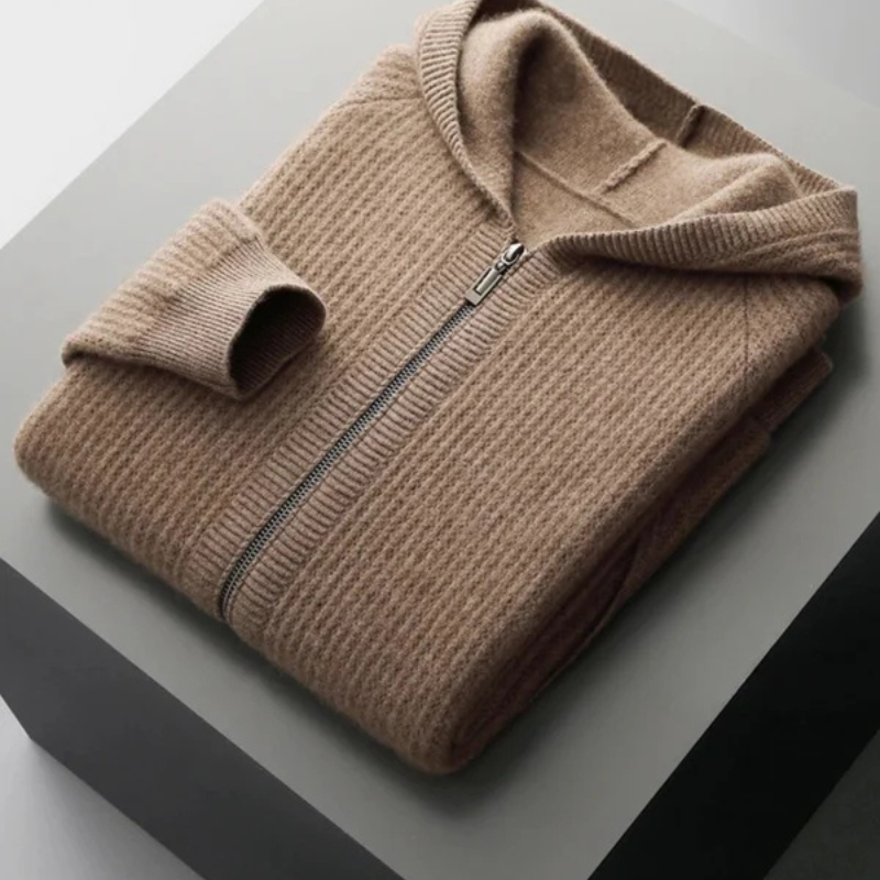 Men’s Zip Hoodie | Merino Wool Knit