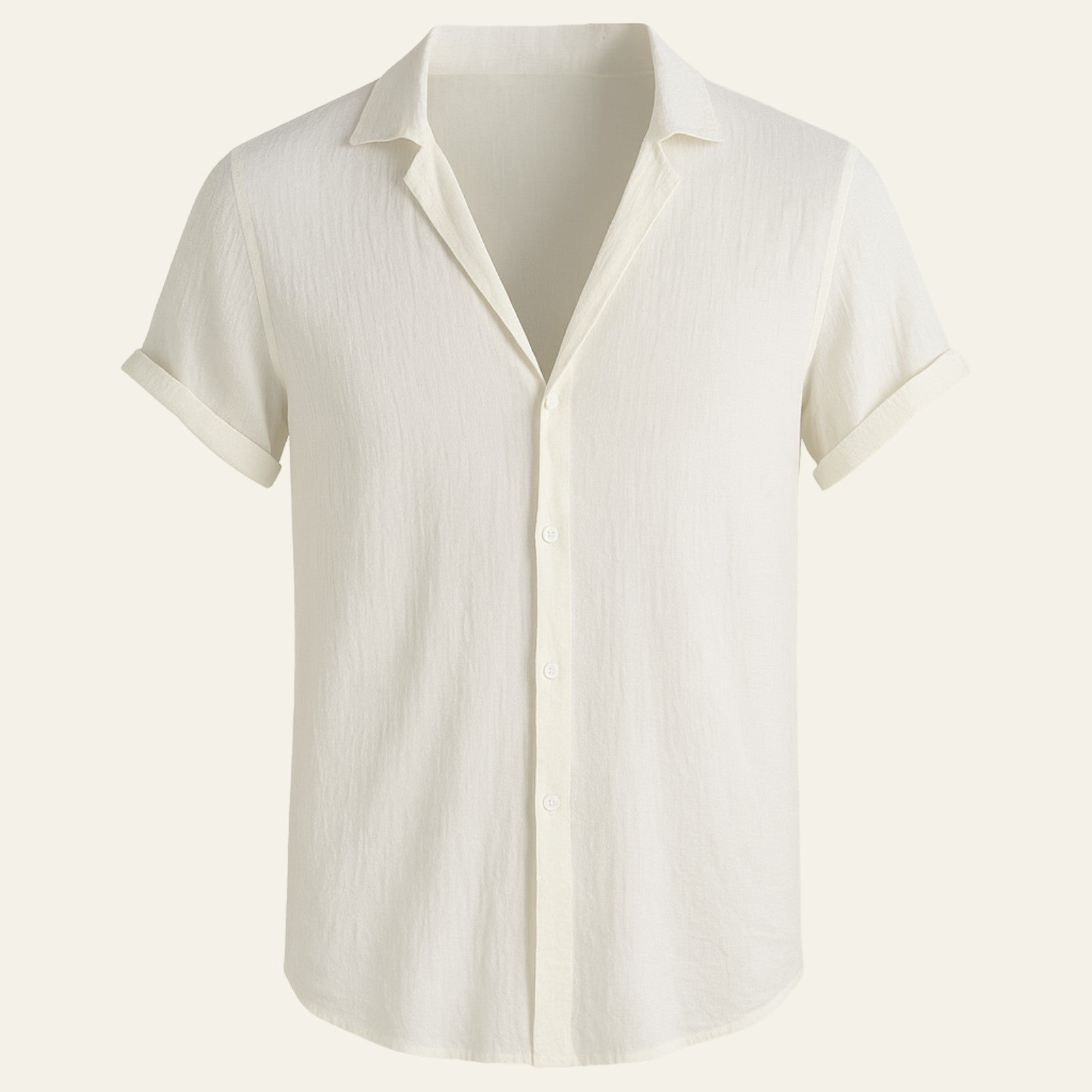 Men’s Lightweight Shirt | Polyester-Linen Fabric