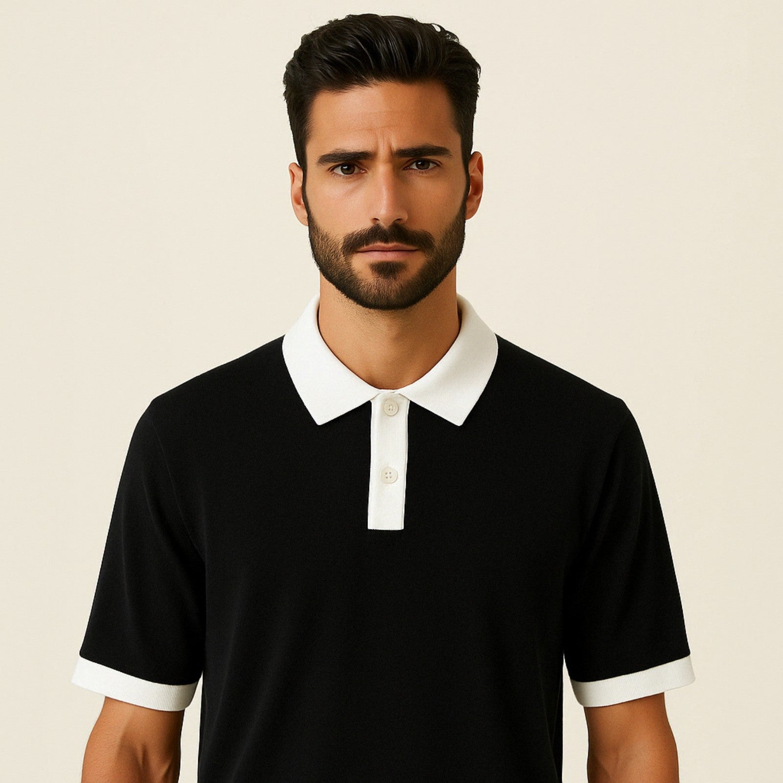 Men’s Short-Sleeve Polo | Cotton Blend Knit