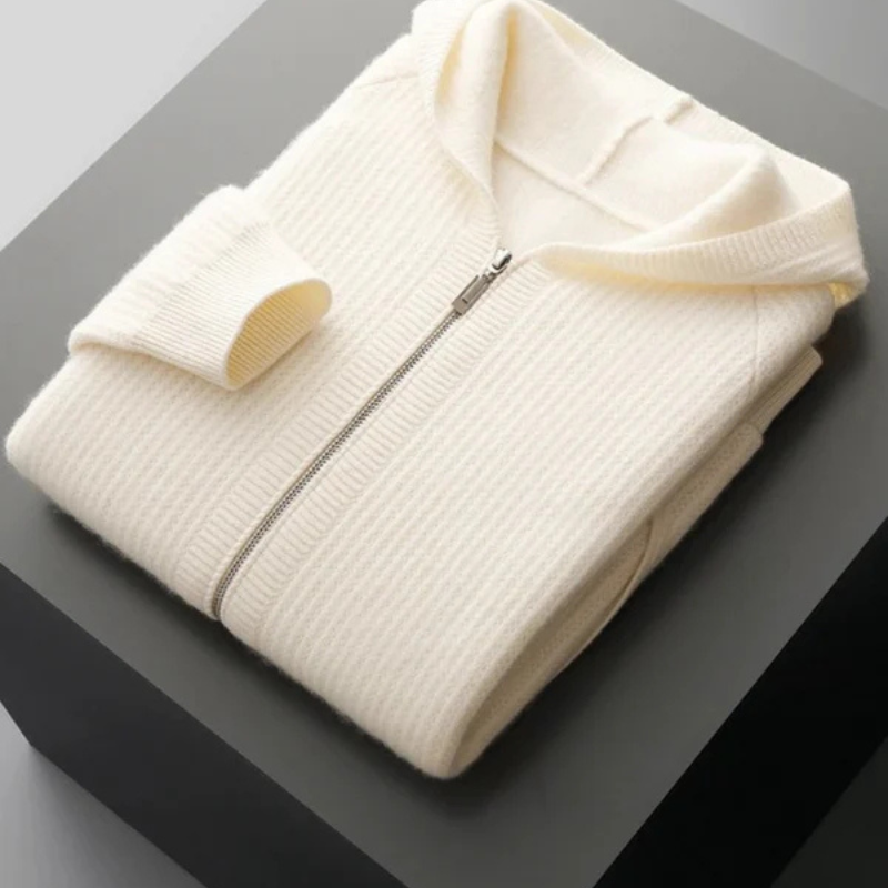 Men’s Zip Hoodie | Merino Wool Knit