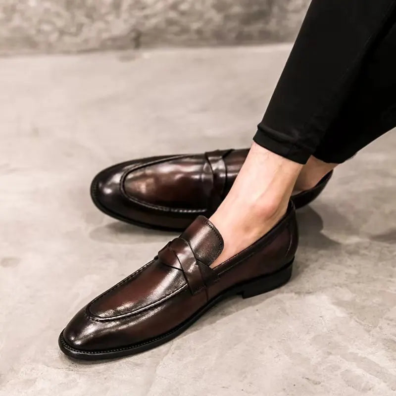Men’s Classic Leather Loafers | Sleek Dress Shoes