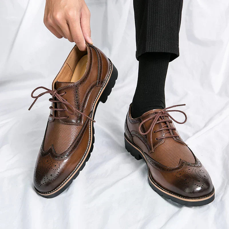 Men’s Leather Brogues | Classic Wingtip Dress Shoes