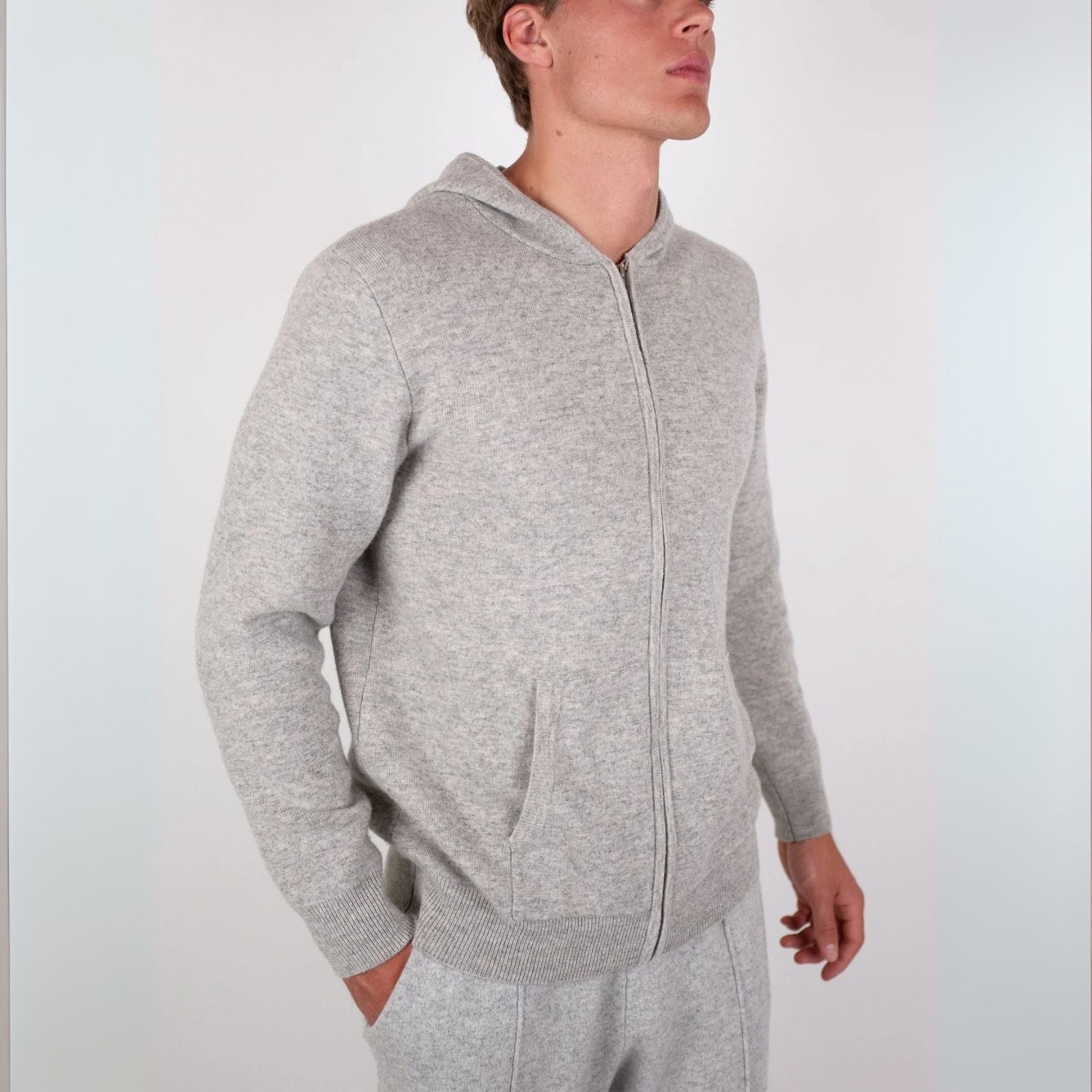 Men’s Merino Wool Zip Hoodie – Long Sleeve