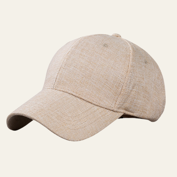 Men’s Linen Blend Baseball Cap | Lightweight Casual Fit Hat
