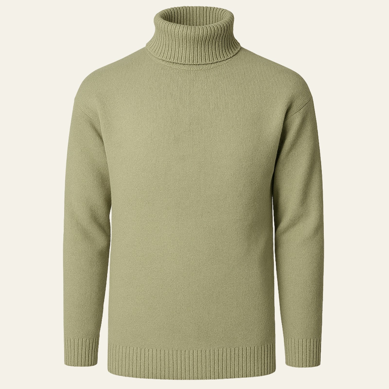Men’s Cotton Knit Turtleneck | Long Sleeve