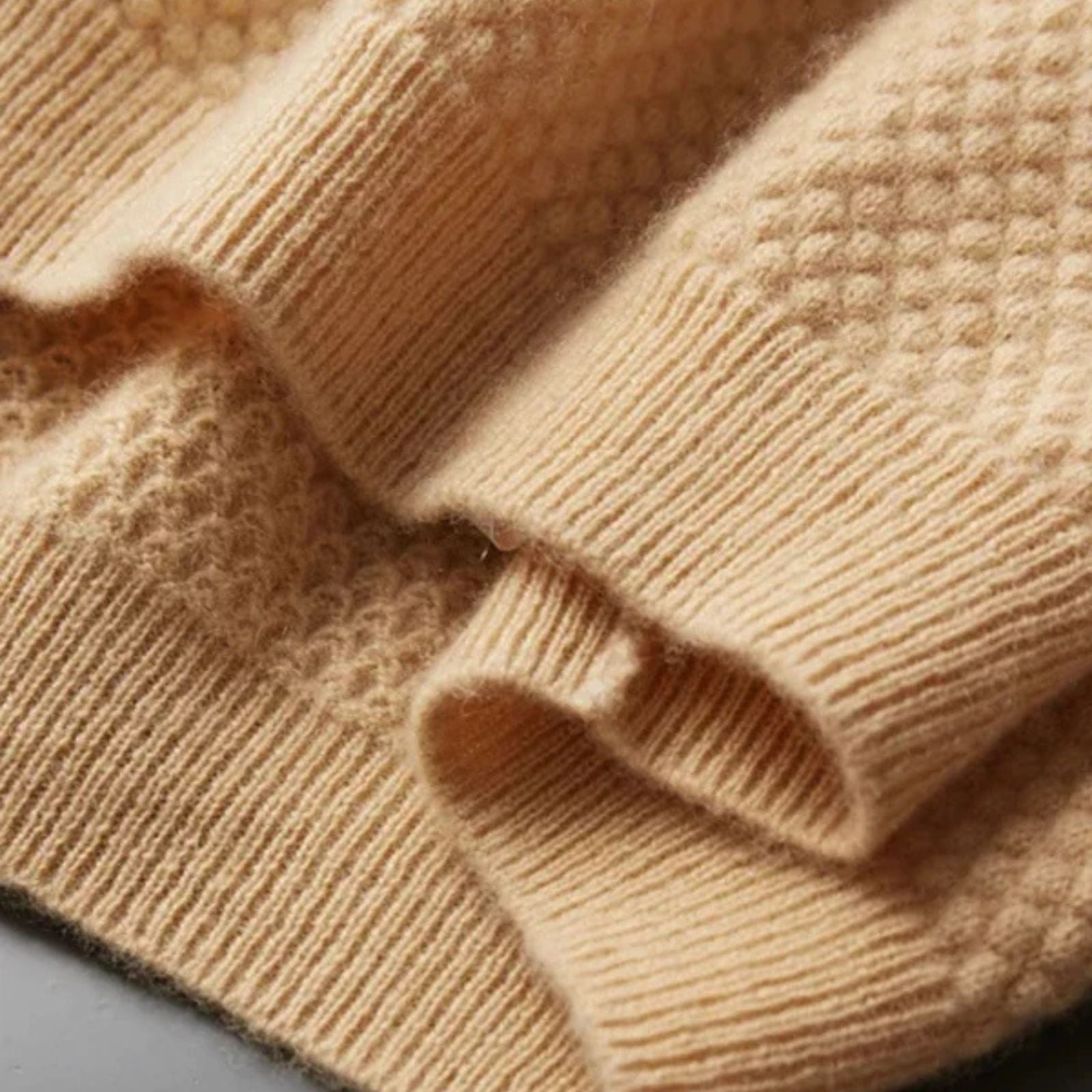 Men’s Two-Tone Merino Wool & Cashmere Polo | Short Sleeve