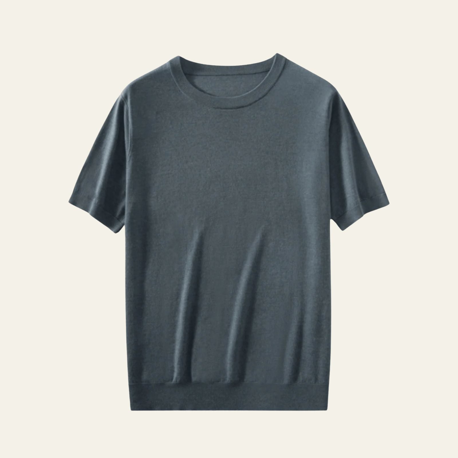 Men’s Wool Knit T-Shirt | Short Sleeve