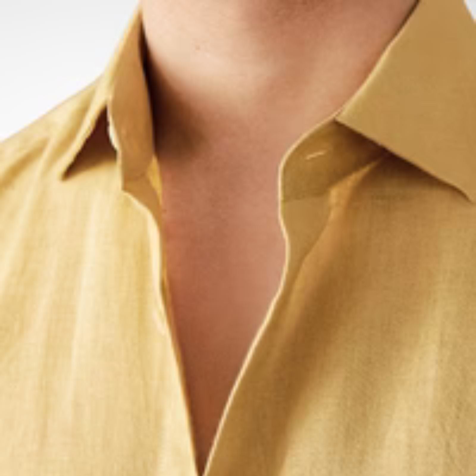 Men’s Linen Blend Long Sleeve Shirt – Casual