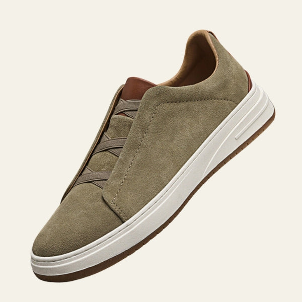 Men’s Slip-On Sneakers | Elastic Panel Low-Top Casual Shoes