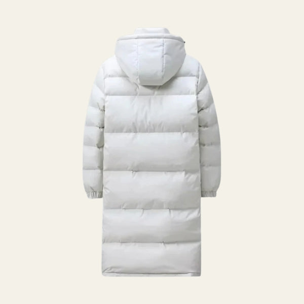 Men’s Quilted Long Puffer Coat – Hooded