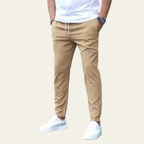 Men’s Slim Fit Stretch Trousers | Cotton