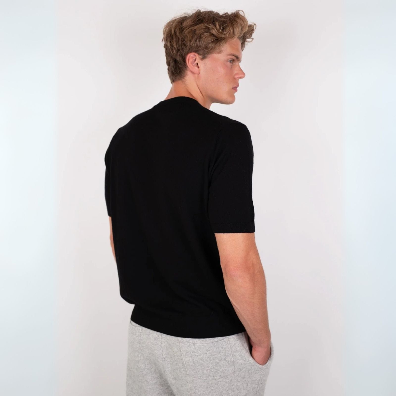 Men’s Wool Knit T-Shirt | Short Sleeve