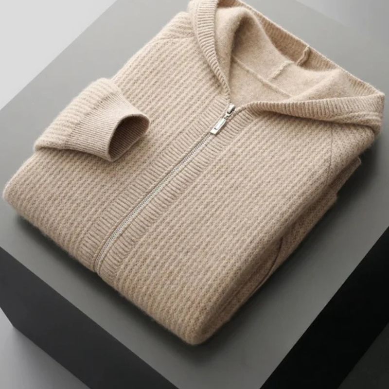 Men’s Zip Hoodie | Merino Wool Knit