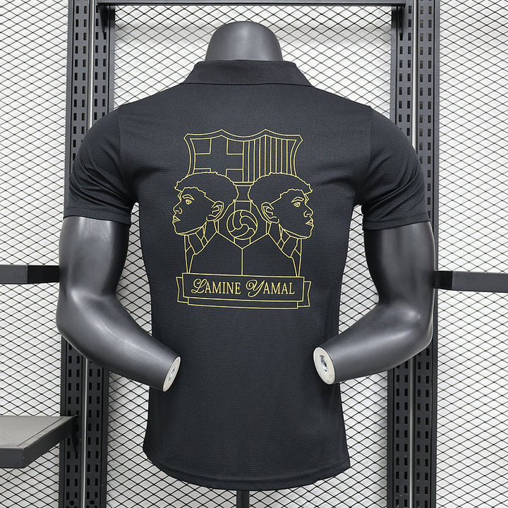 Barcelona X Lamine Yamal Black Kit Player Version