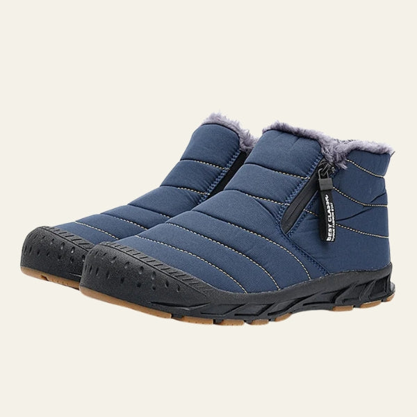 Quilted Winter Boots | Faux-Fur Lined Slip-On Synthetic Shoes