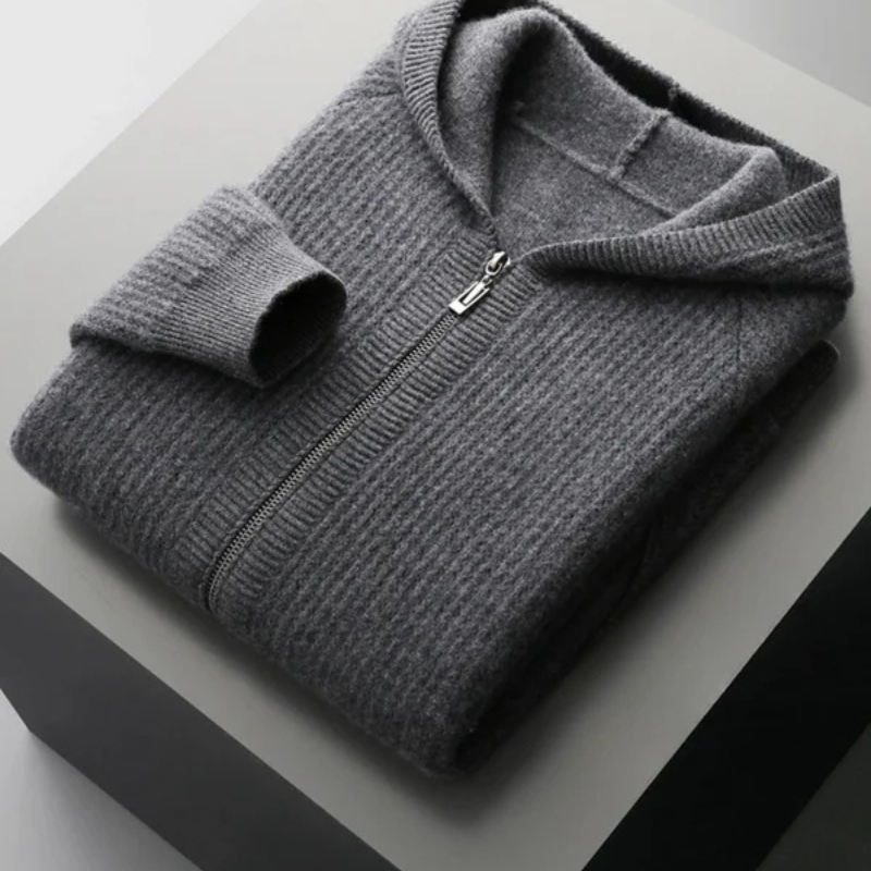 Men’s Zip Hoodie | Merino Wool Knit