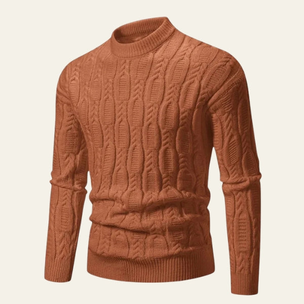 Men’s Cable Knit Crewneck Sweater