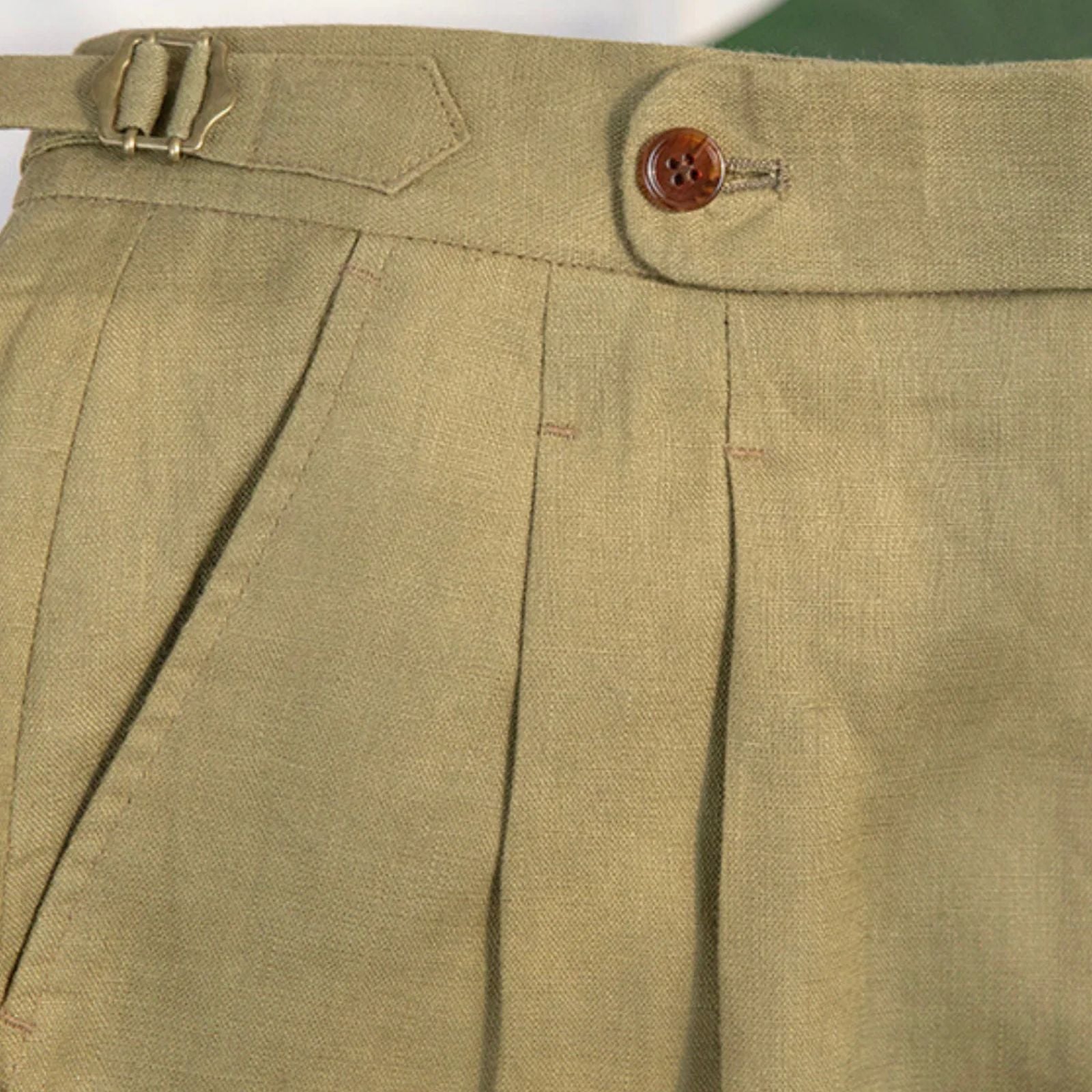 Men’s Linen-Blend Shorts | Straight-Leg Summer Pants