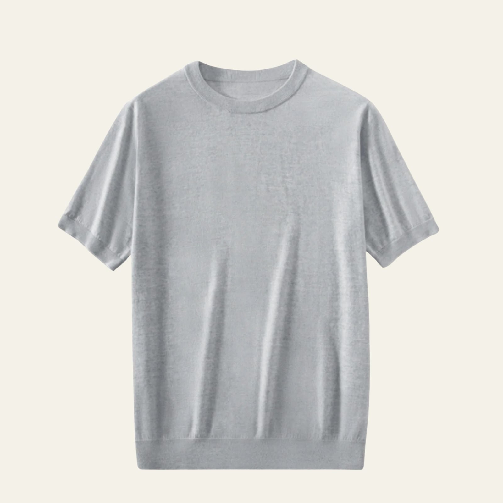 Men’s Wool Knit T-Shirt | Short Sleeve
