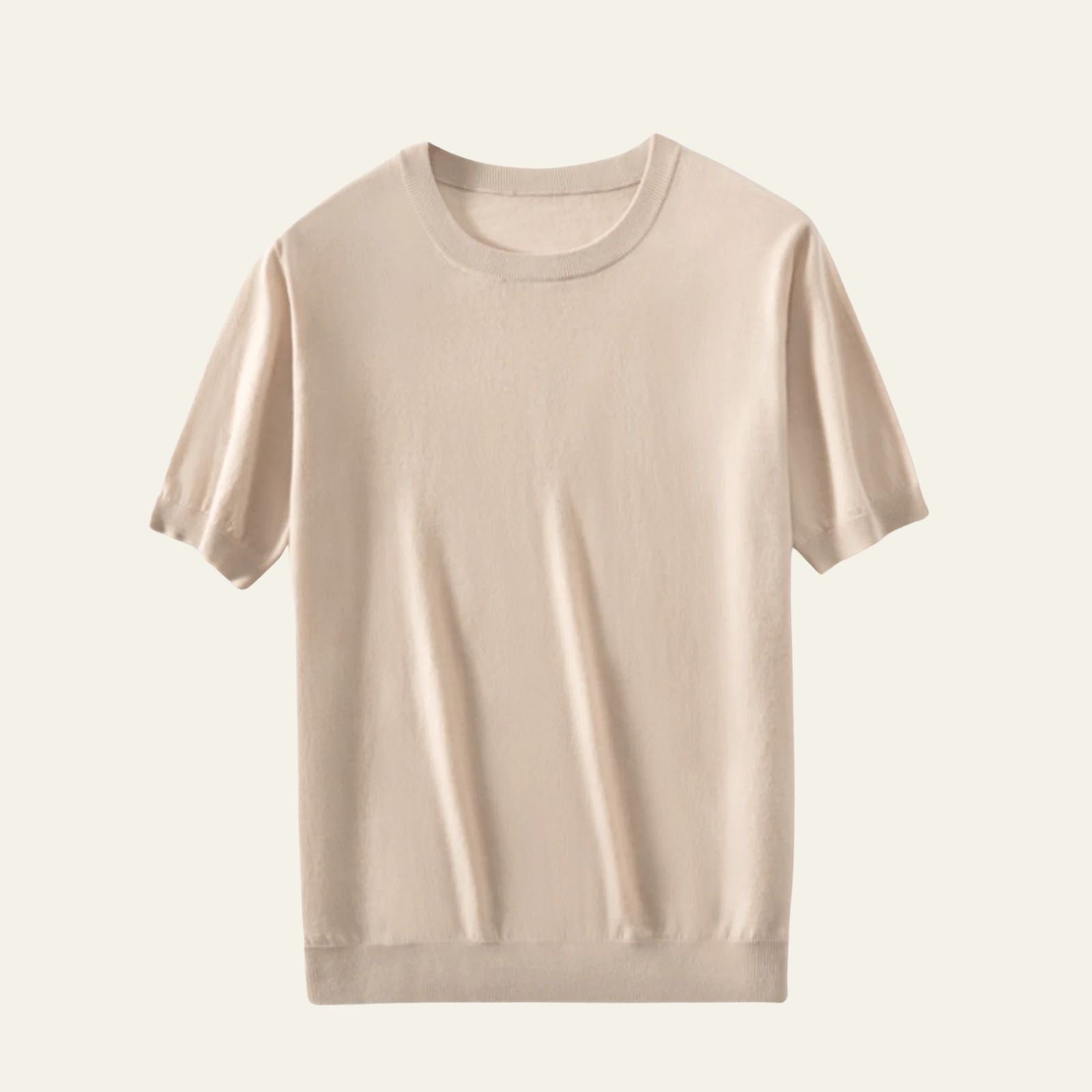 Men’s Wool Knit T-Shirt | Short Sleeve