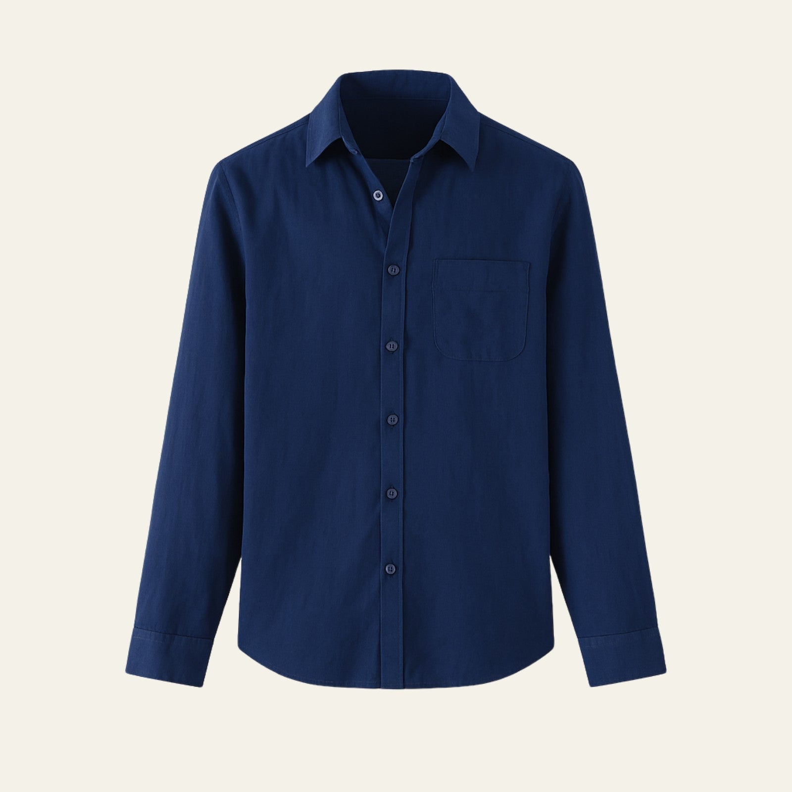 Men’s Linen Blend Shirt | Long Sleeve