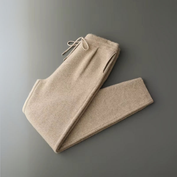 Men’s Cashmere Drawstring Leisure Pants | Relaxed Fit