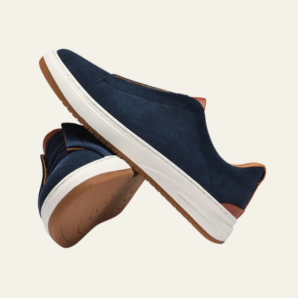 Men’s Slip-On Sneakers | Elastic Panel Low-Top Casual Shoes