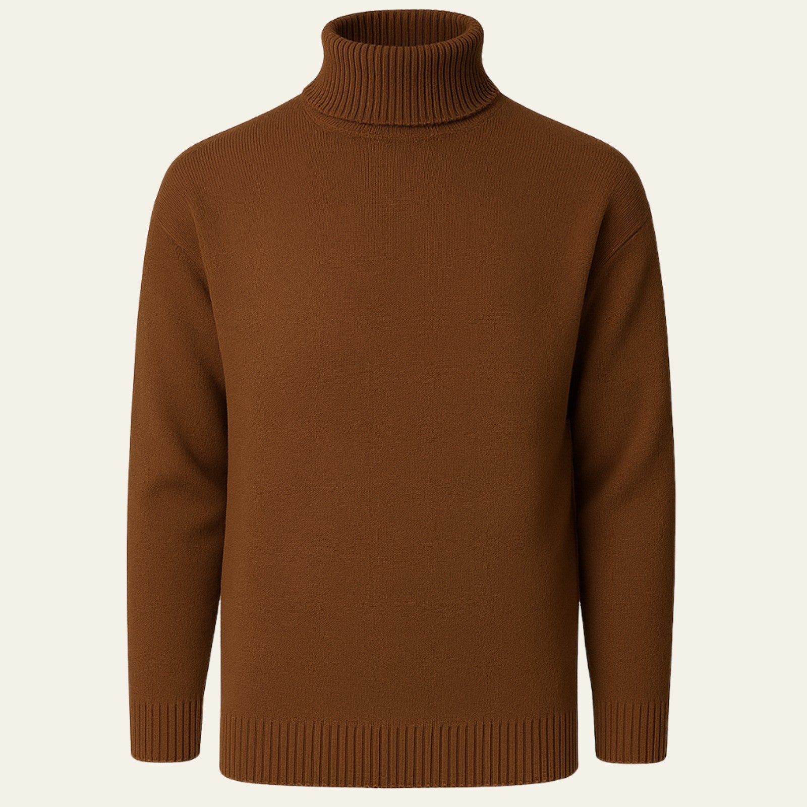 Men’s Cotton Knit Turtleneck | Long Sleeve