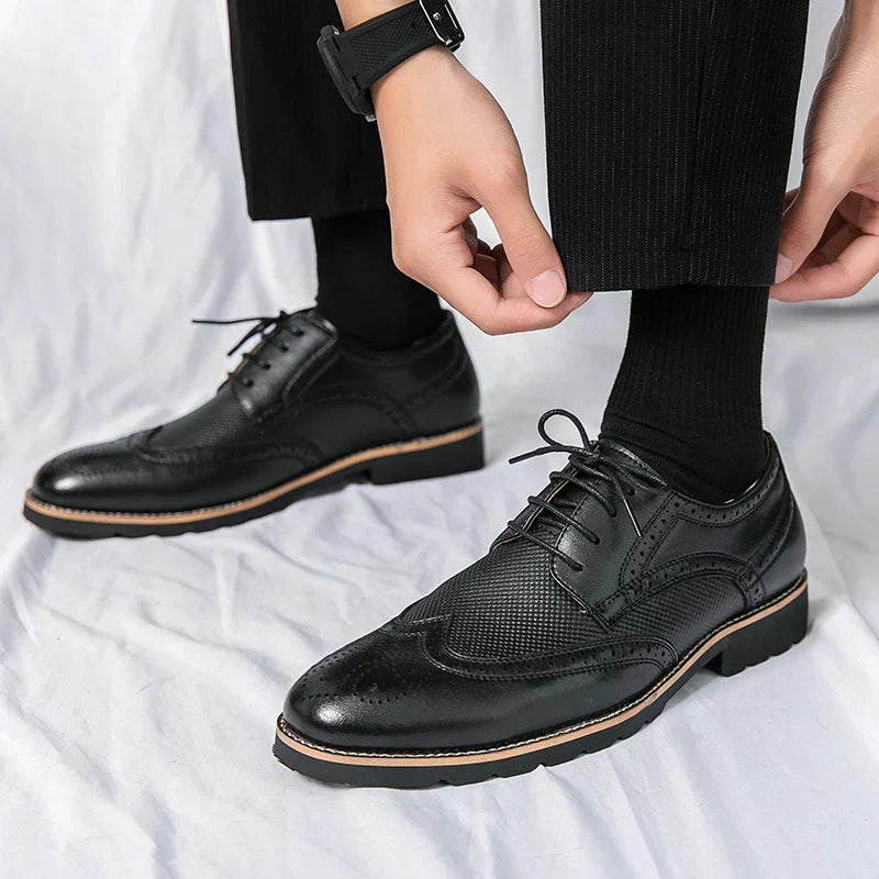 Men’s Leather Brogues | Classic Wingtip Dress Shoes